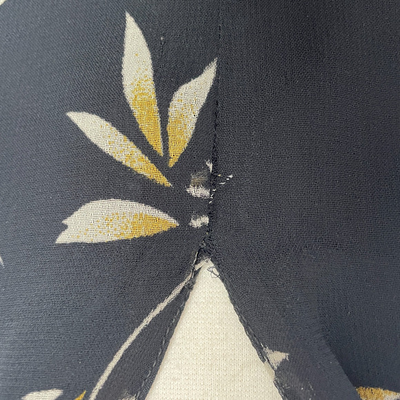 Sleeveless Midi Dress Plus Size 14 16 Black Tan Tropical Palm Sleevless Casual - Picture 7 of 16